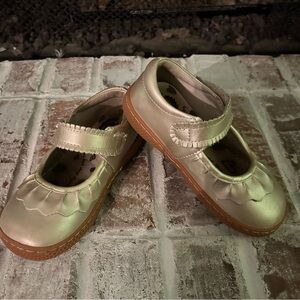 Liv and Luca Gold Kids Mary Jane Shoes